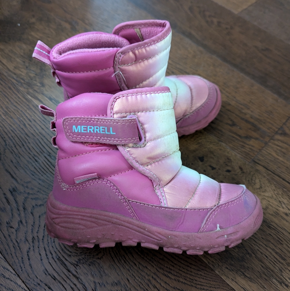 Merrell Pink Big Kid's Polar Puffer Boot